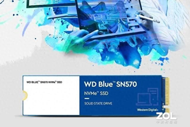 西部数据Blue SN570 NVMe M.2是主打高性价比的固态硬盘系列，非常适合带有M.2 NVMe接口的老主板或笔记本电脑升级。这款固态硬盘采用标准的M.2 2280规格，安装容易且节省空间，并
